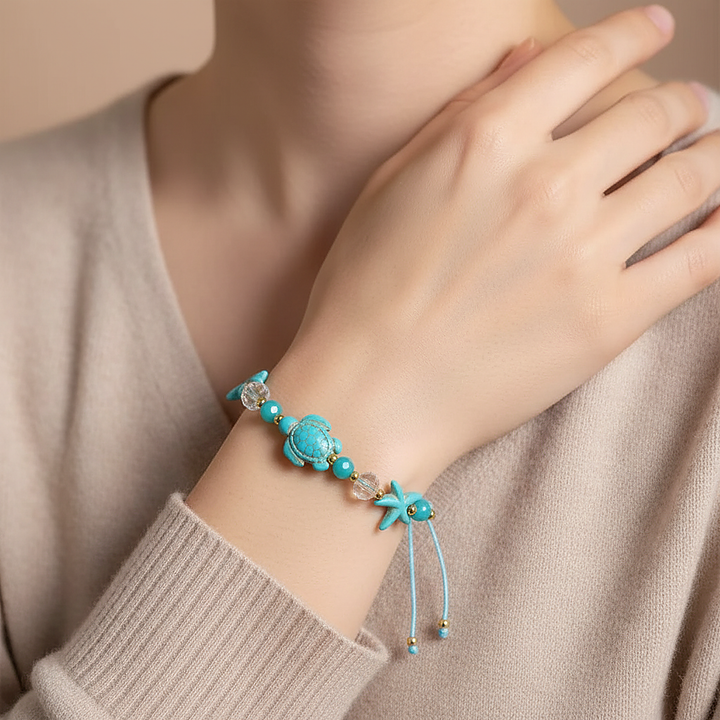 Delphine-turquoise armband