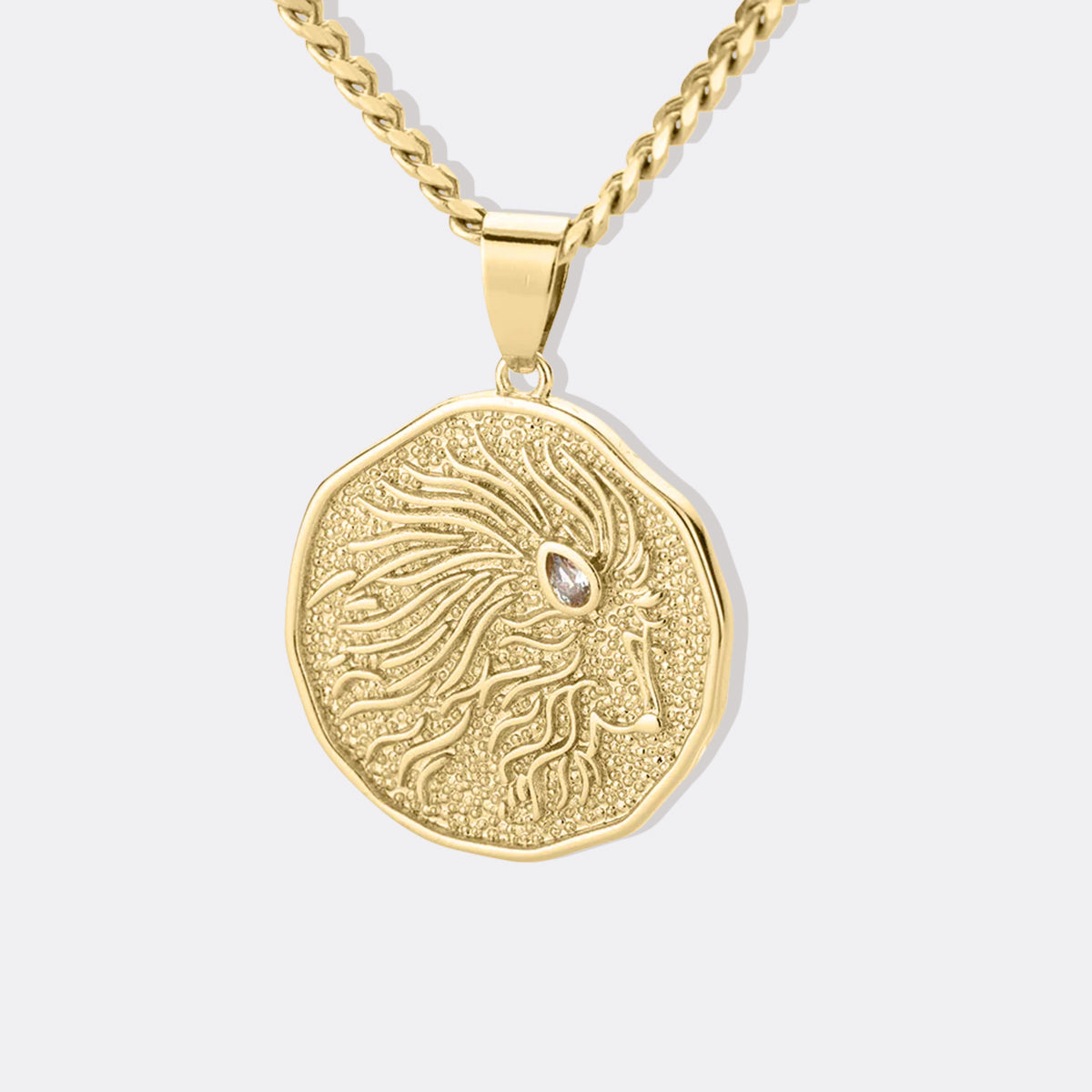 Astrologisk tegn myntanheng halskjede