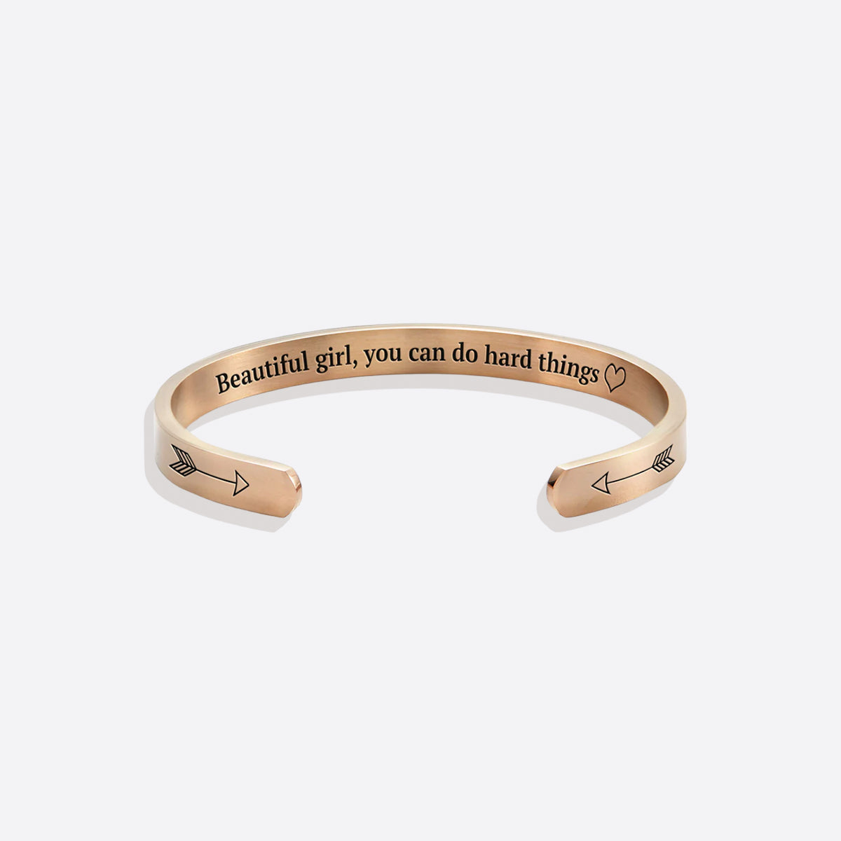Smuk pige, du kan klare svære ting - armbånd med åbning