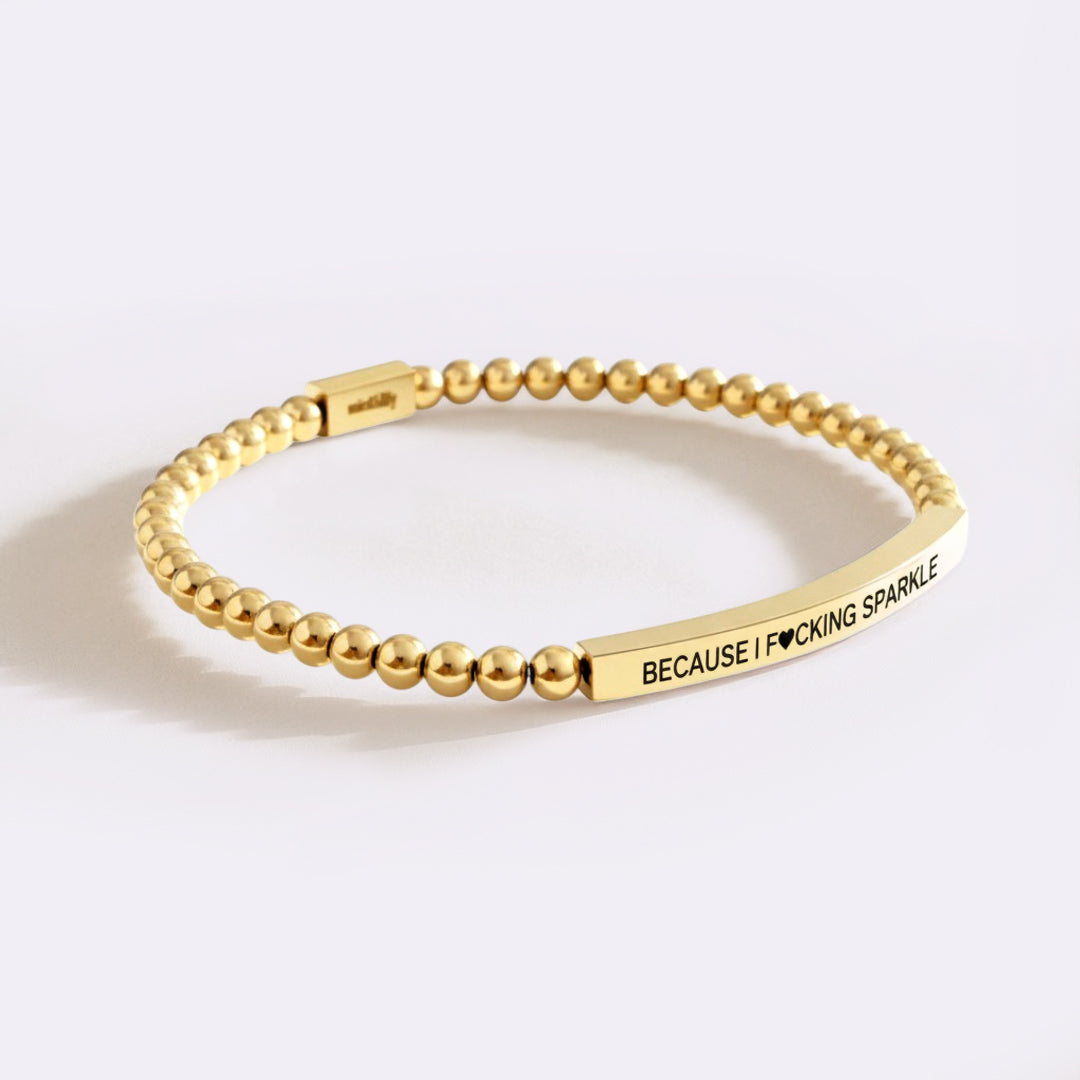 Funkelarmband: Because I F♥cking Sparkle