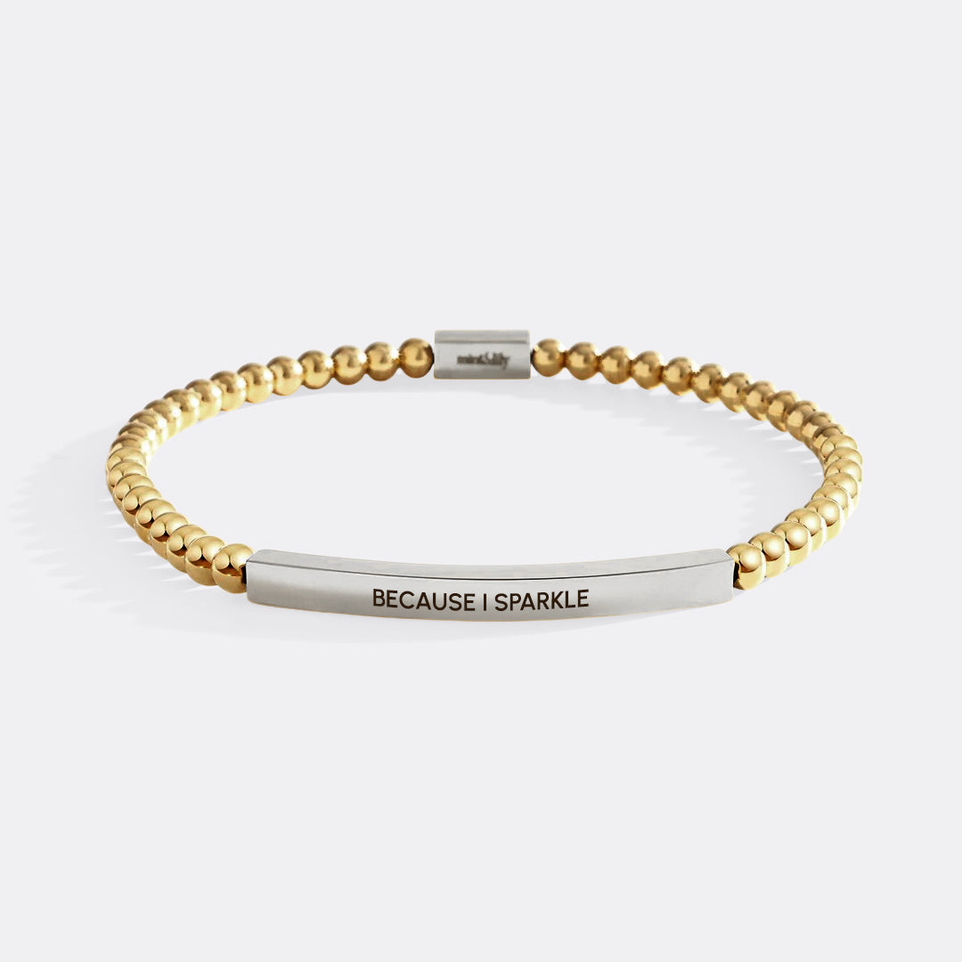 Because I Sparkle Beaded Inspire-Armband
