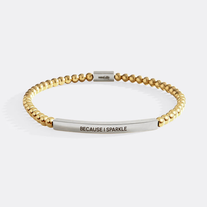Because I Sparkle Beaded Inspire-Armband