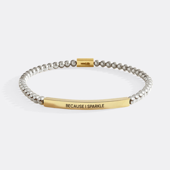 Because I Sparkle Beaded Inspire-Armband