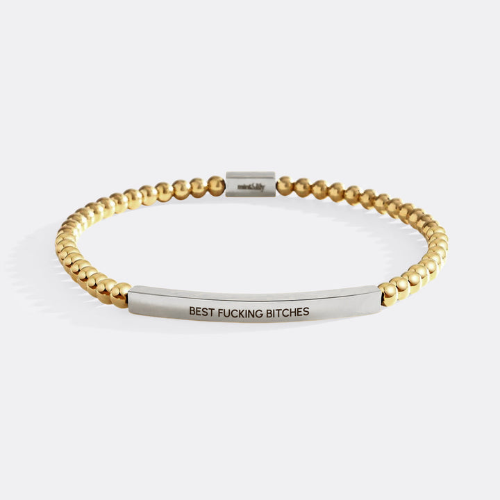 Best Fucking Bitches Beaded Inspire Bracelet