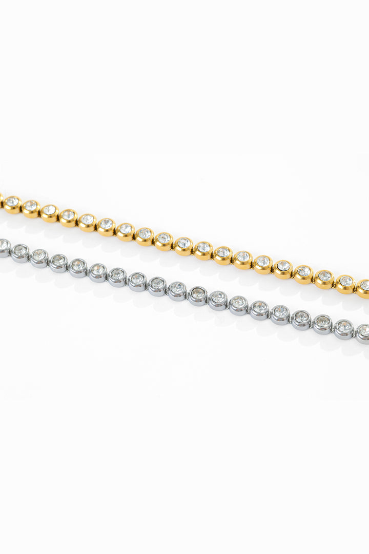 Bezel Tennis Bracelet