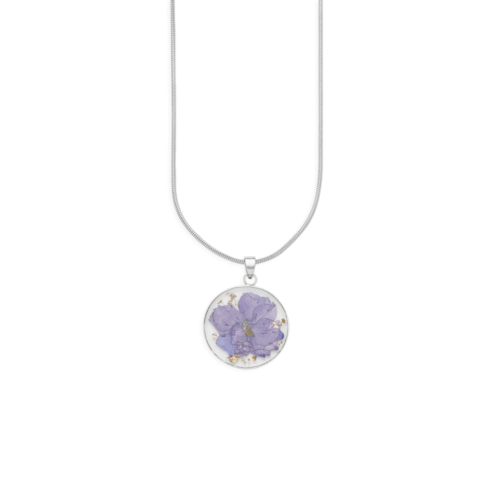 Pressed Birth Flower Necklace