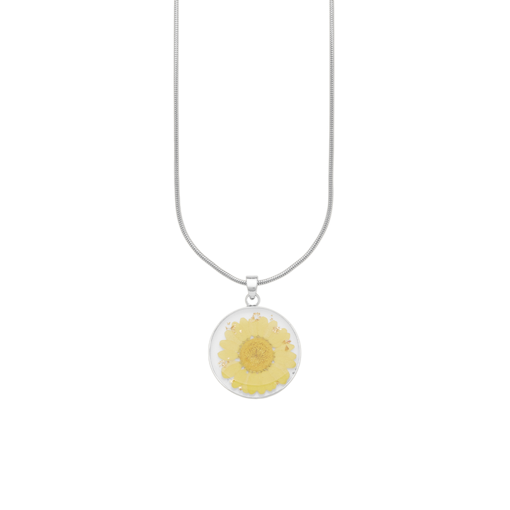 Pressed Birth Flower Necklace