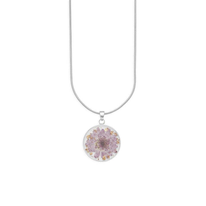 Pressed Birth Flower Necklace