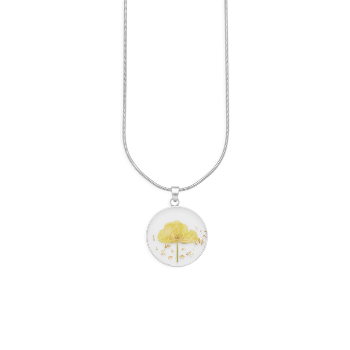Pressed Birth Flower Necklace