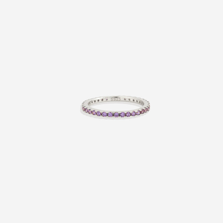 Febuary Birthstone Eternity Stacking Ring