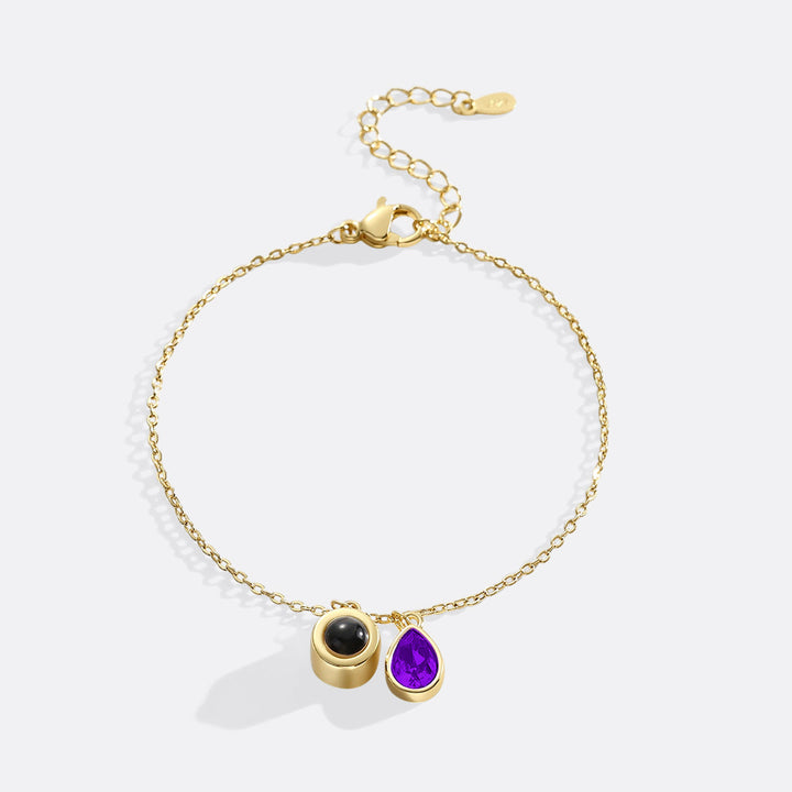 Birthstone Photo Bracelet