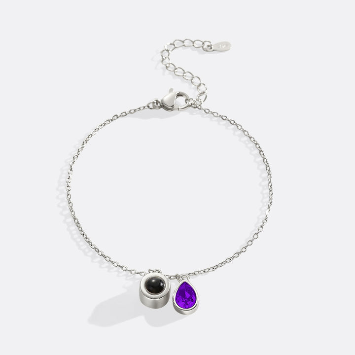 Birthstone Photo Bracelet