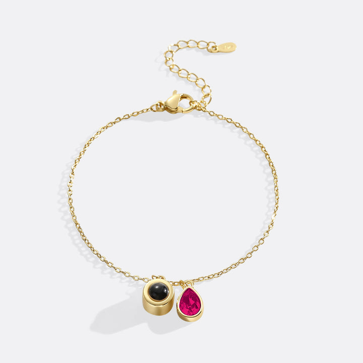 Birthstone Photo Bracelet
