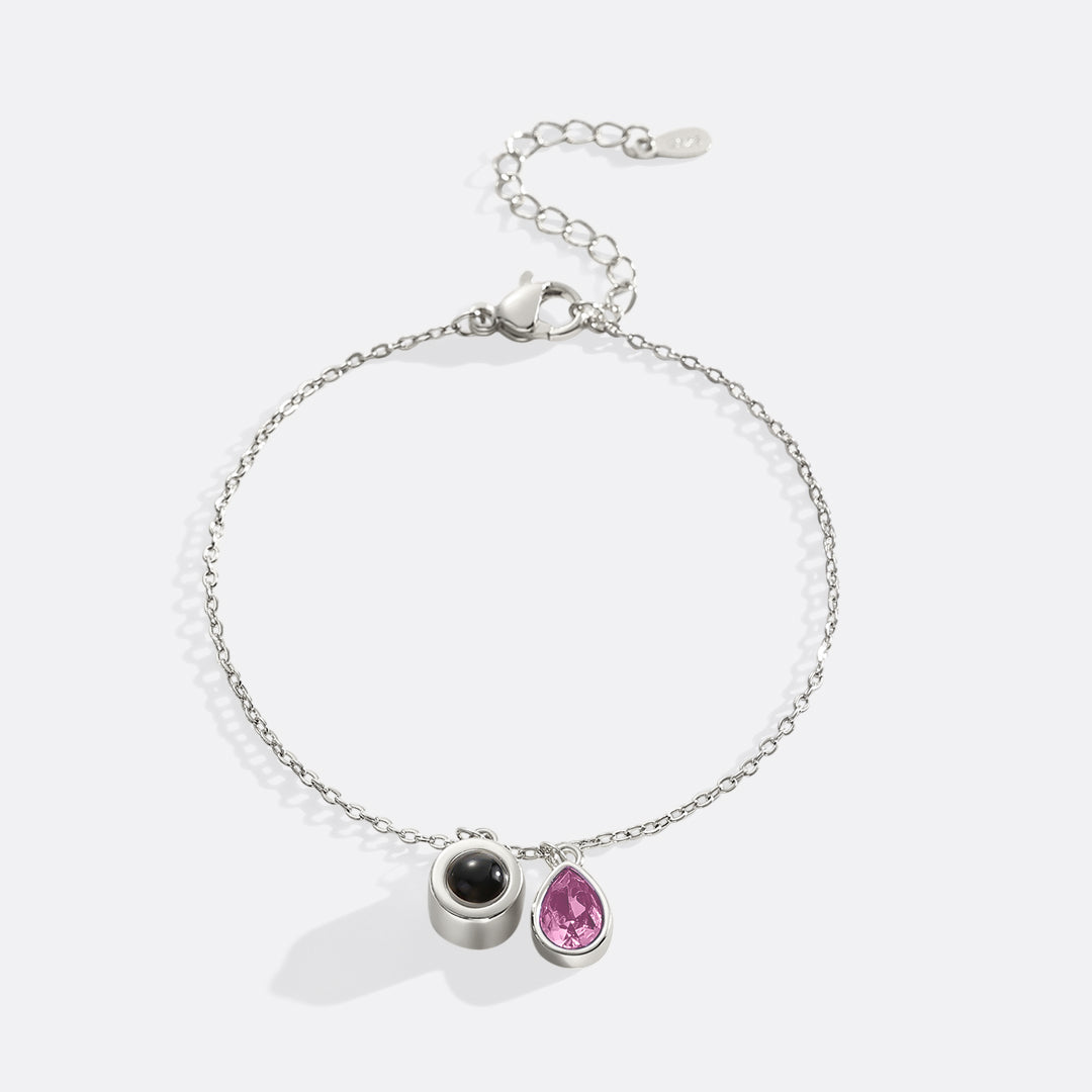 Birthstone Photo Bracelet