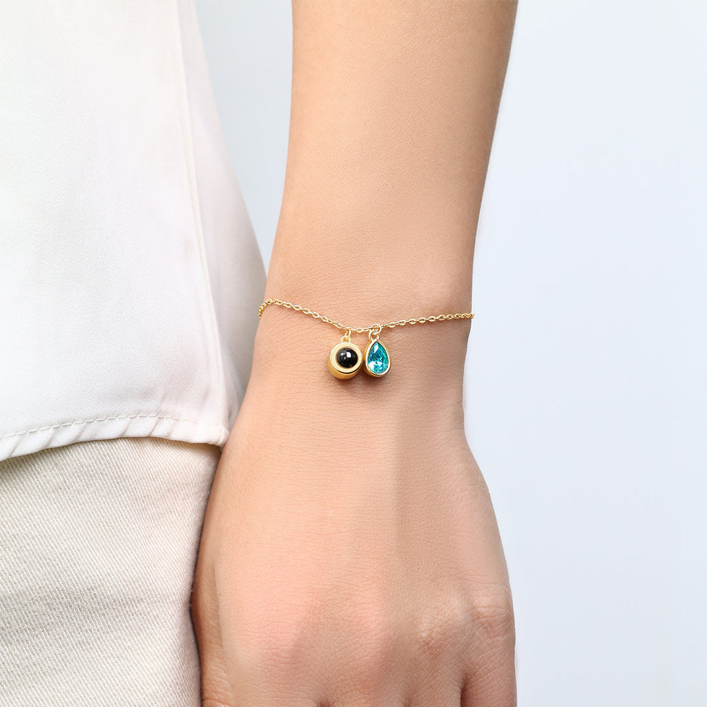 Födelsestenfotoarmband
