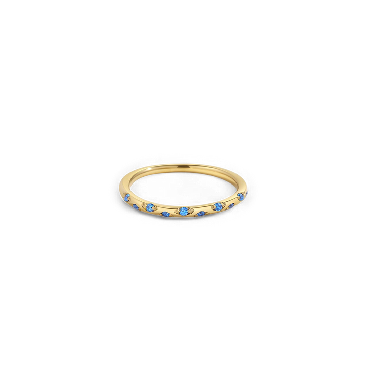 Zarter Sternbild-Geburtssteinring