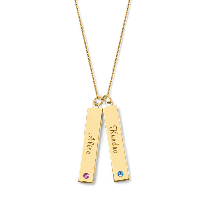 Birthstone Bar Necklace