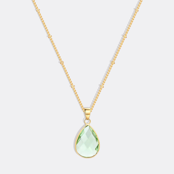 Birthstone Drop Pendant Necklace