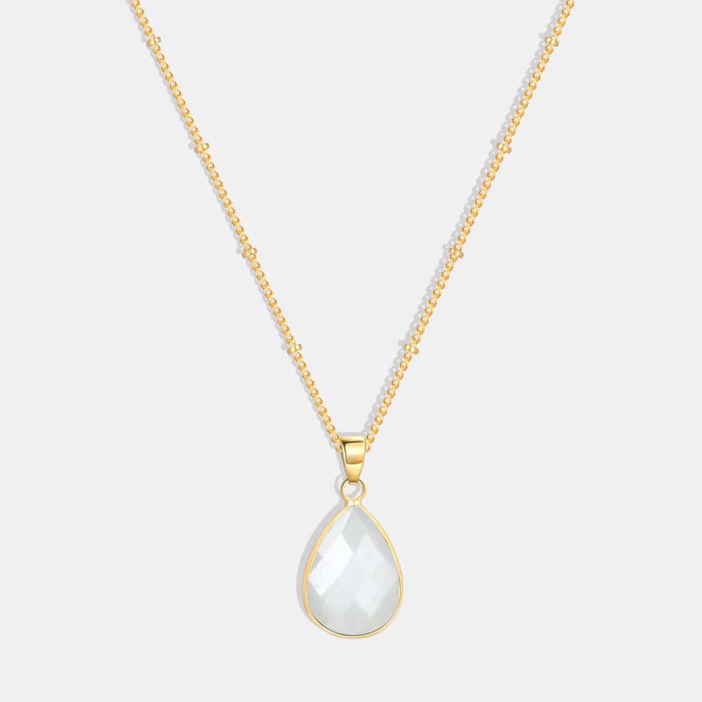 Birthstone Drop Pendant Necklace