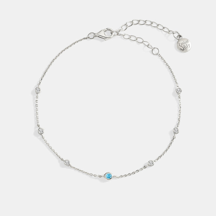 Pulseira com Pedra de Nascimento de Dezembro