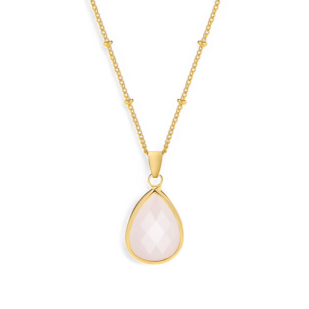 Birthstone Drop Pendant Necklace