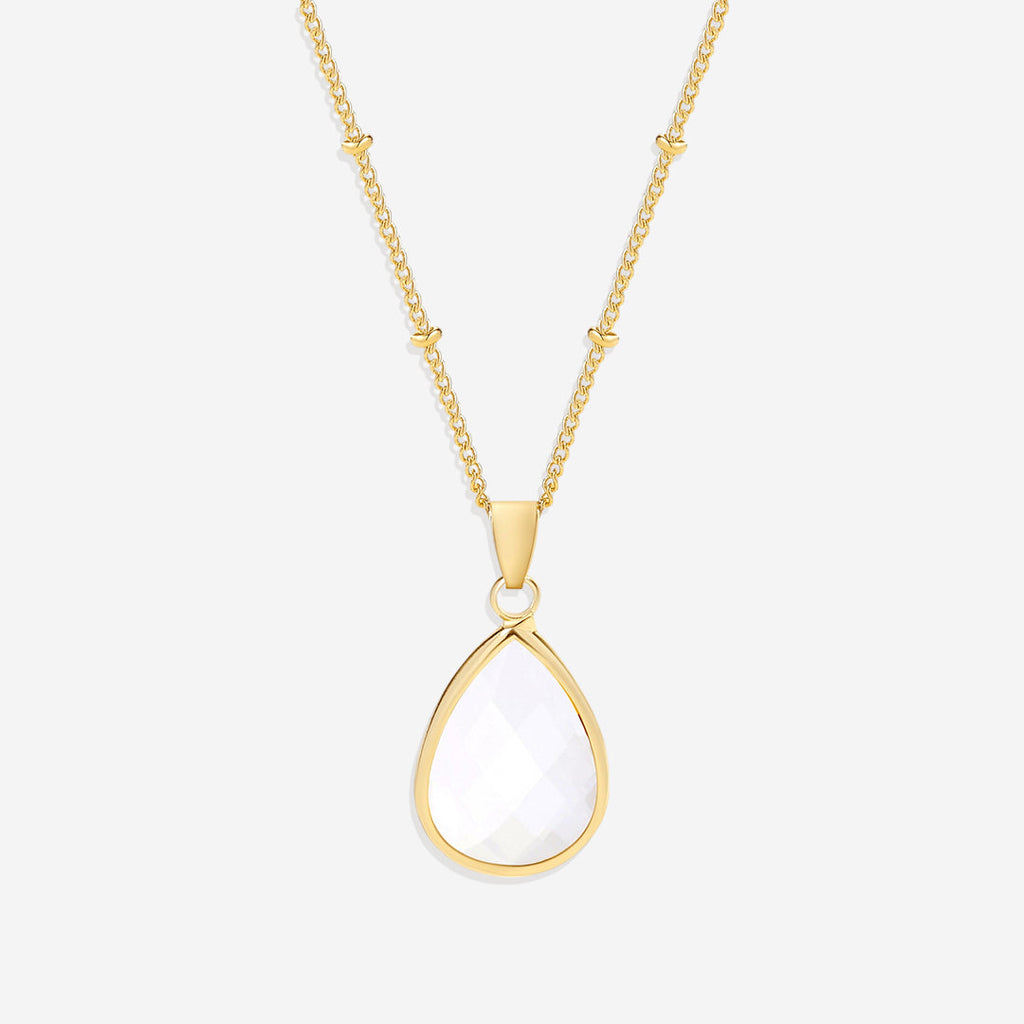 Birthstone Drop Pendant Necklace
