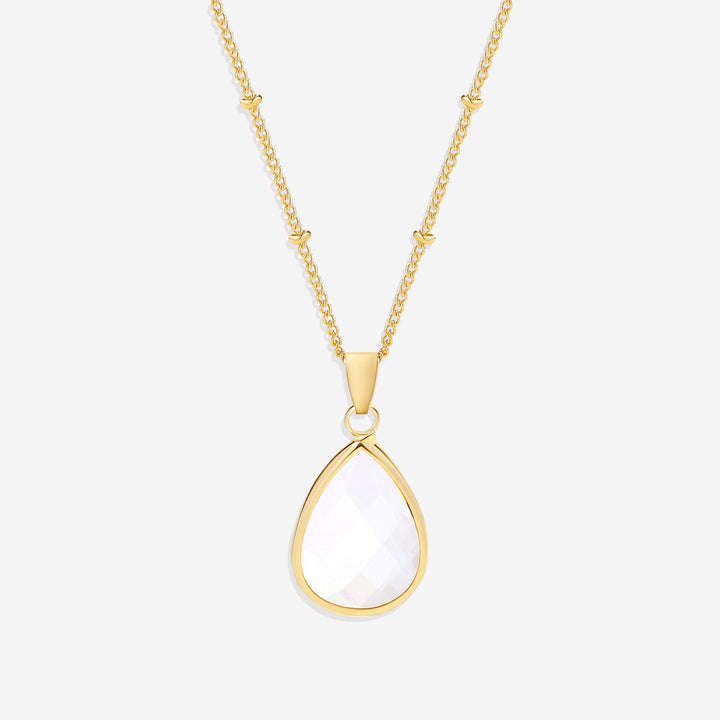 Birthstone Drop Pendant Necklace