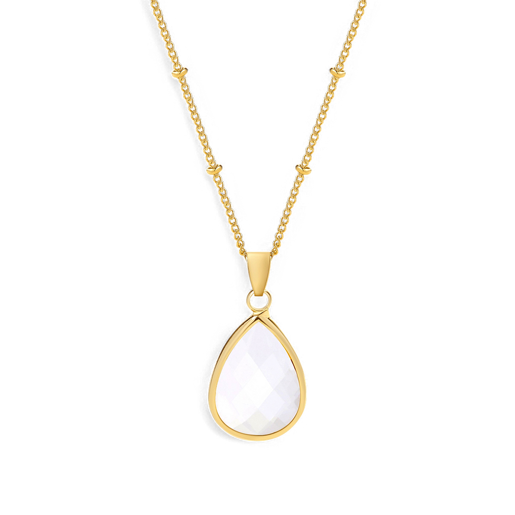 Birthstone Drop Pendant Necklace