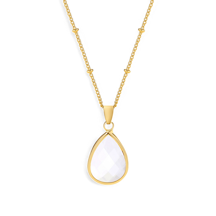 Birthstone Drop Pendant Necklace