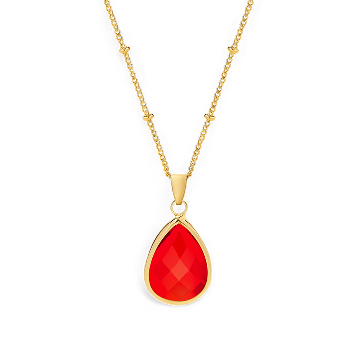 Birthstone Drop Pendant Necklace
