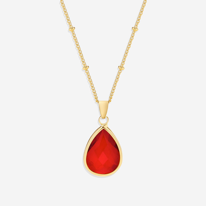 Birthstone Drop Pendant Necklace