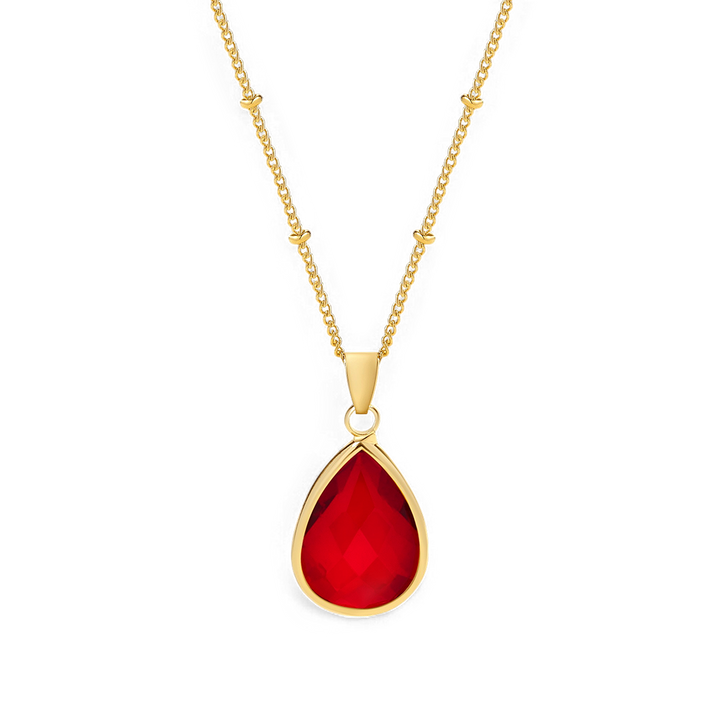 Birthstone Drop Pendant Necklace