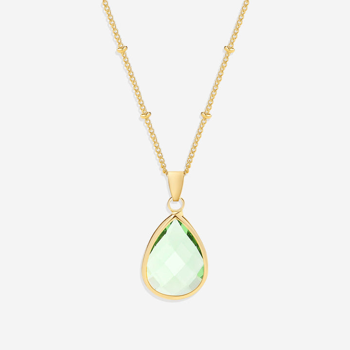 Birthstone Drop Pendant Necklace
