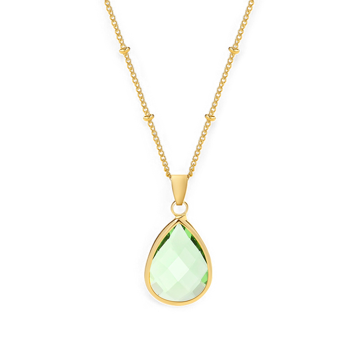 Birthstone Drop Pendant Necklace