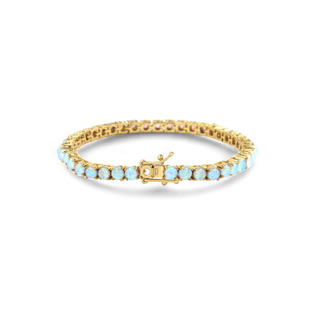 Blaues Opal-Tennisarmband