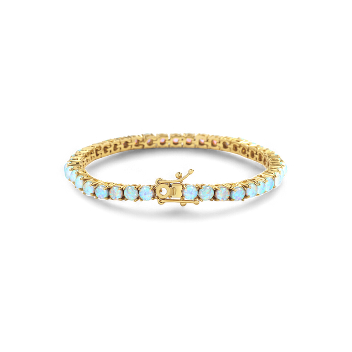 Blaues Opal-Tennisarmband