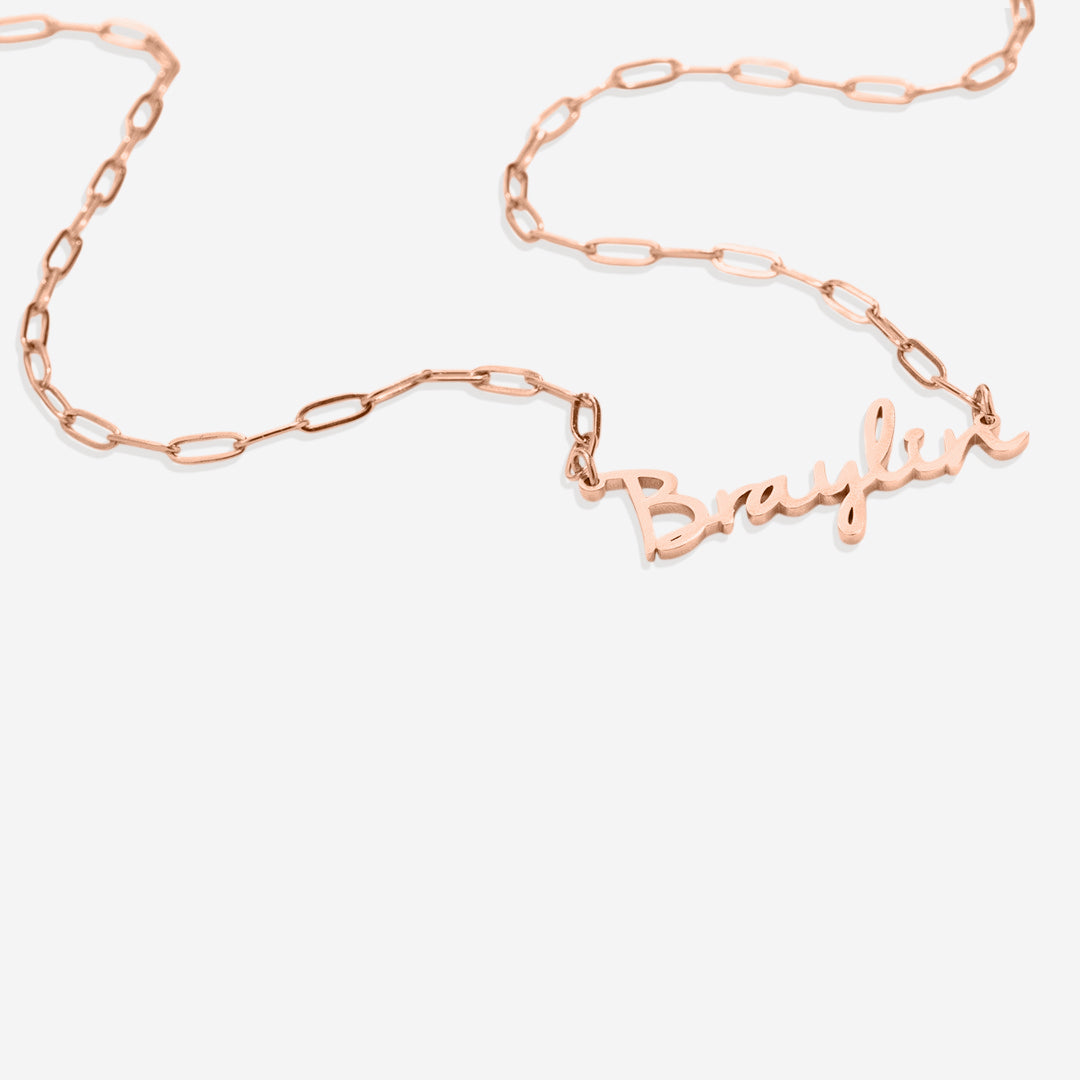 Κολιέ με Όνομα Νεράιδας και Αλυσίδα με Συνδετήρα