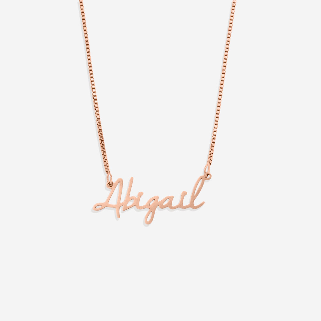 Fairy Name Necklace with Box Chain