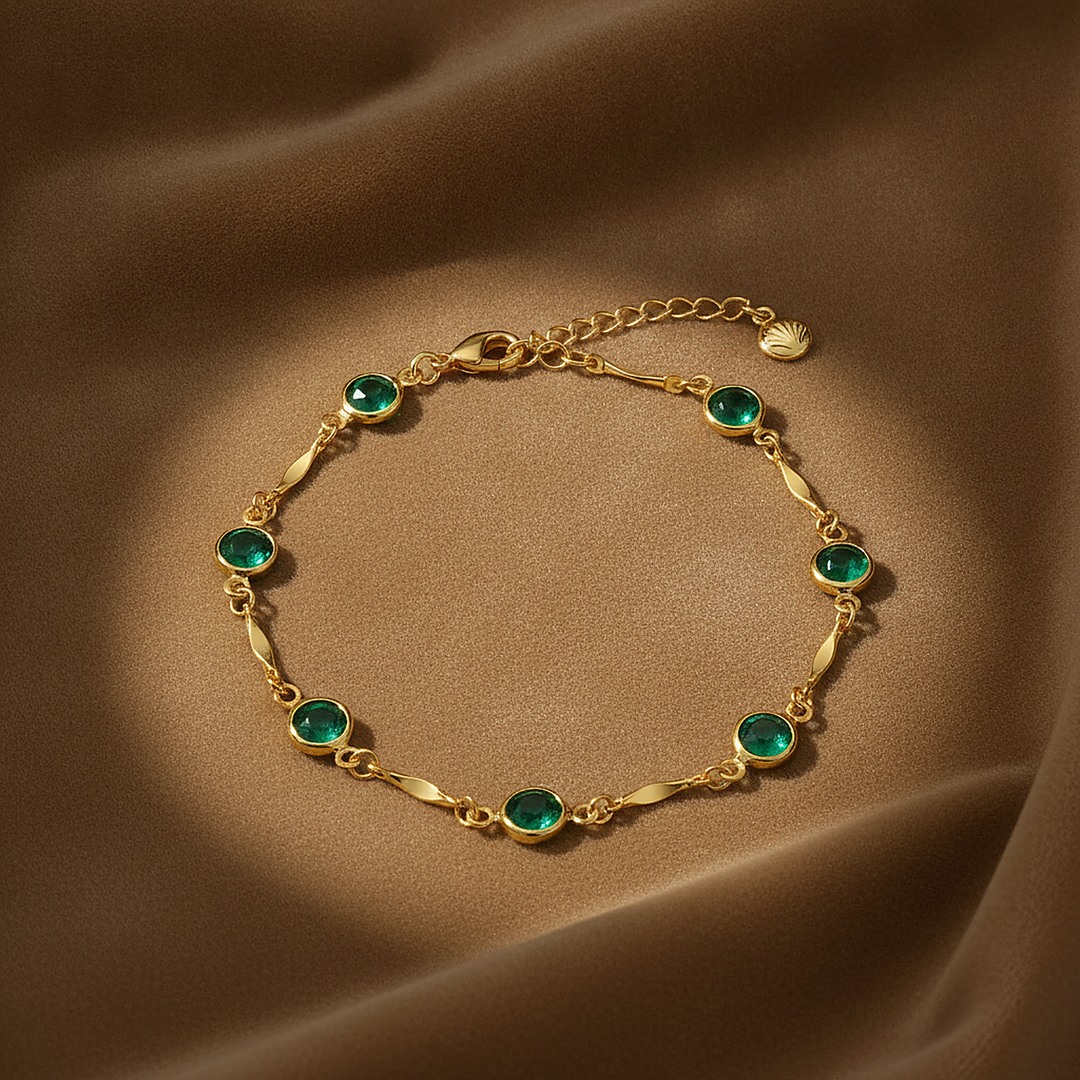 Marguerite Emerald Bracelet