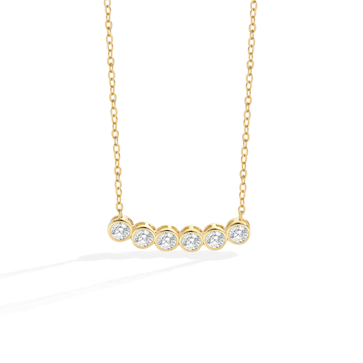 Classic Bezel-Set Diamond Necklace