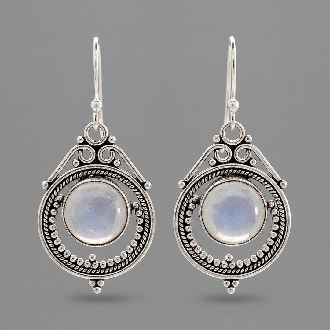 Boucles d’oreilles Willa en pierre de lune