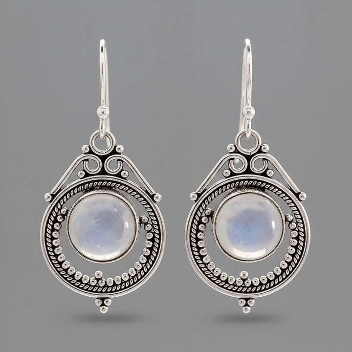 Boucles d’oreilles Willa en pierre de lune