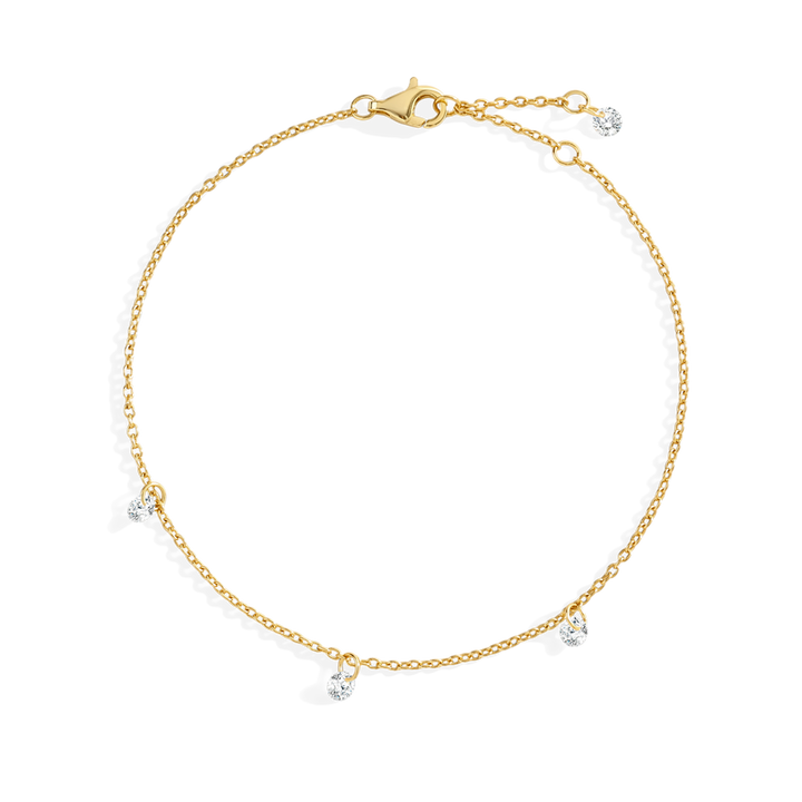 Delikat diamantstationsarmband