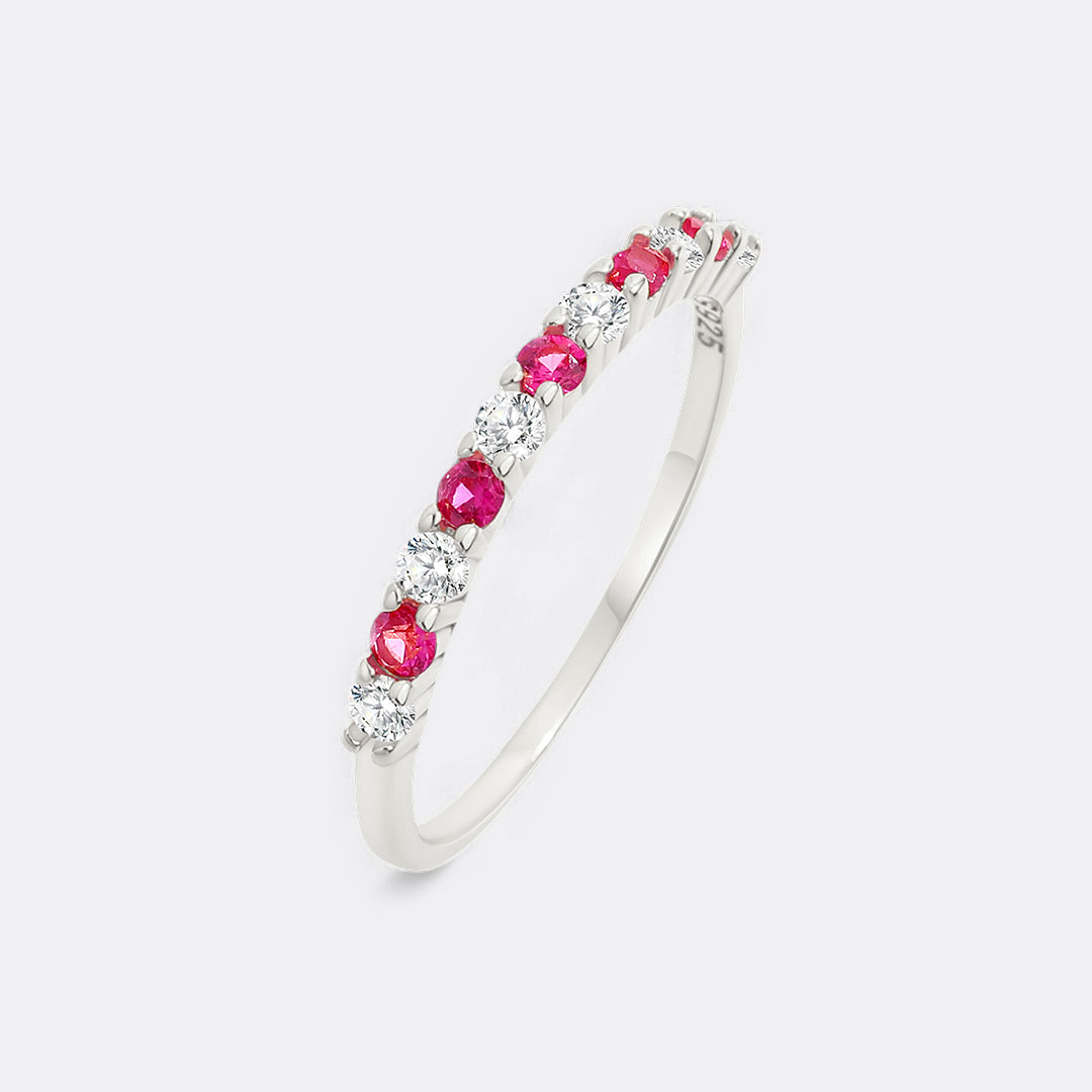 Diamond & Gemstone Stackable Ring