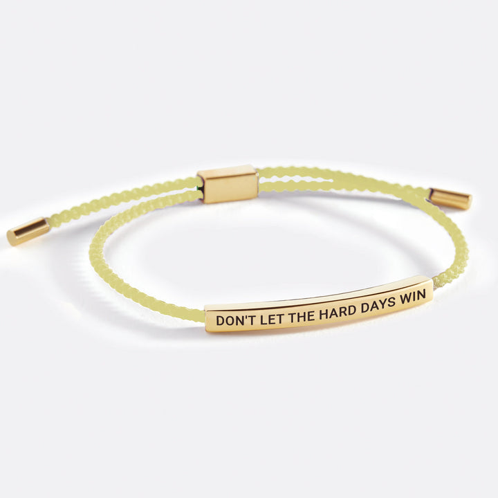 Lad Ikke De Svære Dage Vinde Inspirerende Armbånd