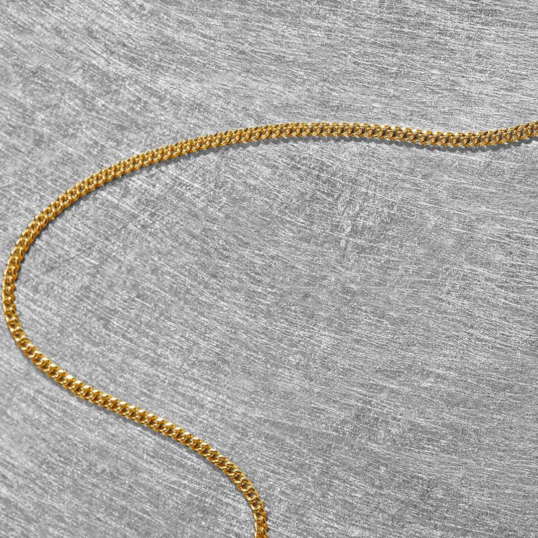 Collier chaîne cubaine 3 mm