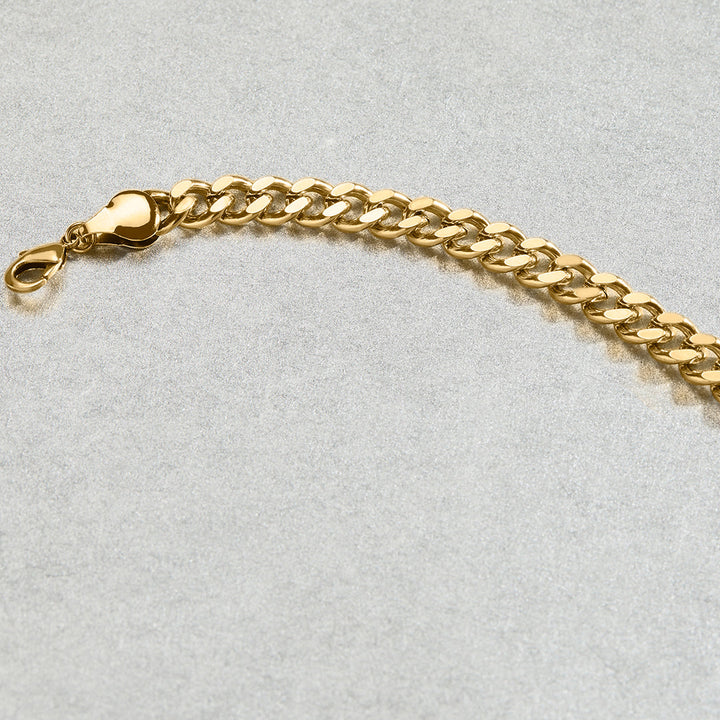 Pulsera de cadena cubana de 6 mm