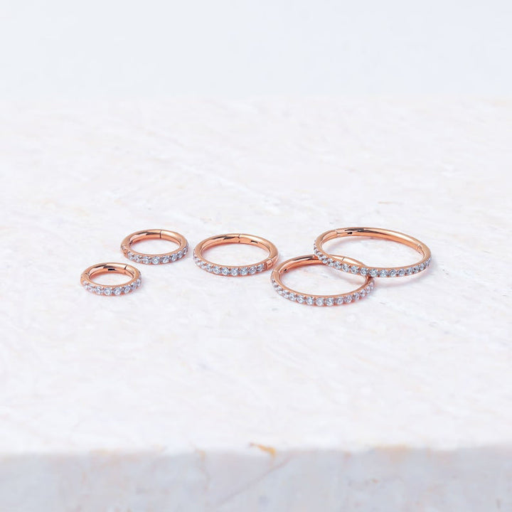 Eternity Crystal Cartilage Hoop Earrings | 16g