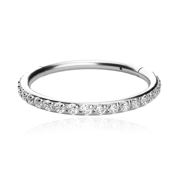 Eternity Crystal Cartilage Hoop Earrings | 16g