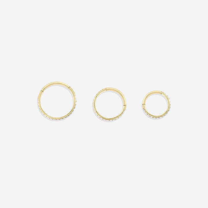 Eternity Crystal Cartilage Hoop Earrings | 16g